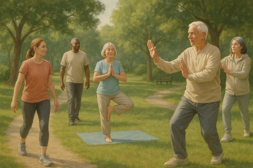 Person walking outdoors, illustrating how low-effort exercise like walking can boost memory, focus, and overall brain health